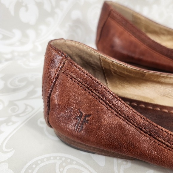Frye Carson Ballet Flats in Cognac - Picture 5 of 7